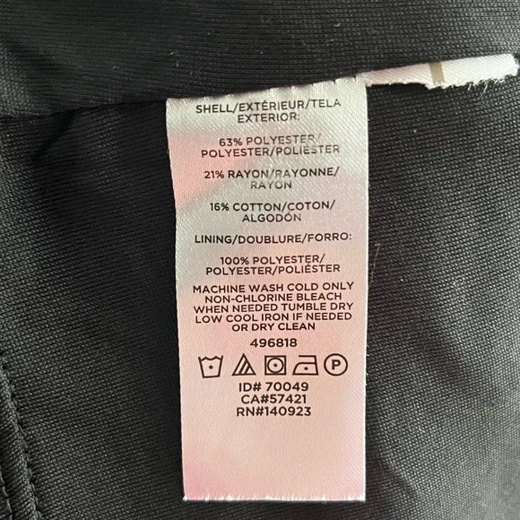 •LOFT• Keyhole Back Blue/Black Tweed Dress - Size 6 - Picture 8 of 9